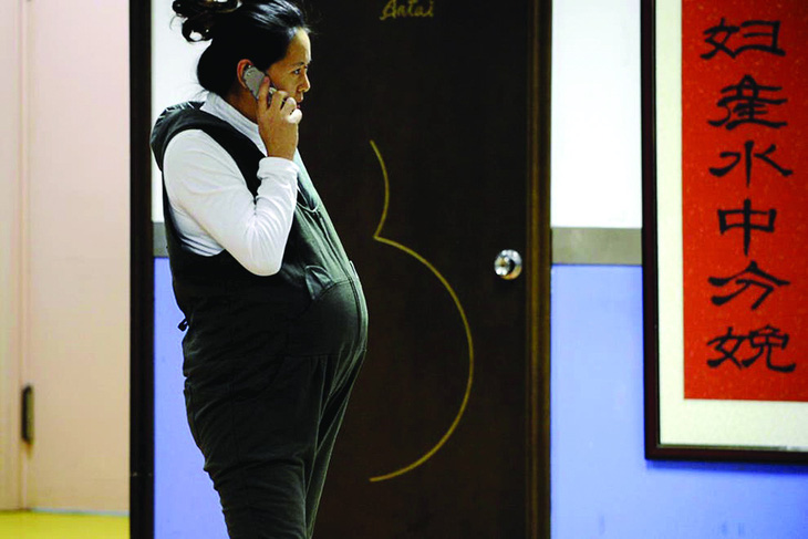 Một phụ nữ mang thai ở Trung Quốc. Ảnh: Getty Images