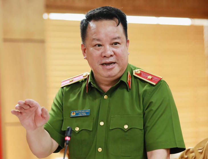 Thiếu tướng Nguyễn Quốc Hùng - cục trưởng Cục Cảnh sát quản lý hành chính về trật tự xã hội (C06 - Bộ Công an) - Ảnh: GIA HÂN