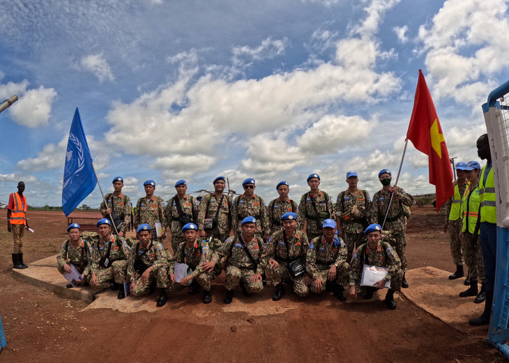 Đội Công binh số 2 đặt chân đến Phái bộ Abyei - Ảnh: NGUYỄN VŨ