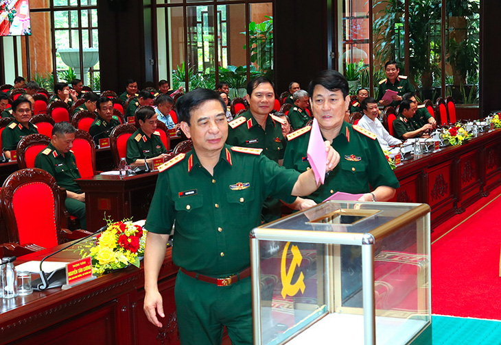 Hội nghị cán bộ chủ chốt toàn quân giới thiệu nhân sự quy hoạch Ban Chấp hành Trung ương Đảng khóa XIV - Ảnh: Bộ Quốc phòng