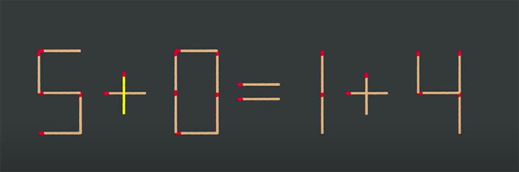 Thử tài IQ: Di chuyển một que diêm để 5-8=1+4 thành phép tính đúng - Ảnh 1.