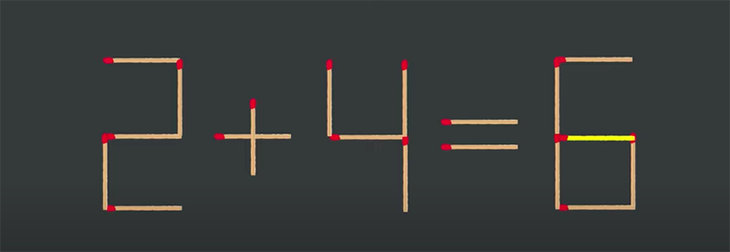 Thử tài IQ: Di chuyển một que diêm để 5-8=1+4 thành phép tính đúng - Ảnh 1.