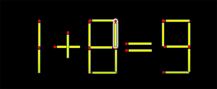 Thử tài IQ: Di chuyển một que diêm để 9-9=8+1 thành phép tính đúng - Ảnh 1.