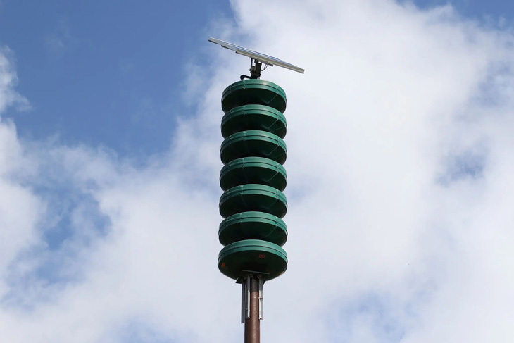 Còi báo động công cộng tại bang Hawaii, nằm trong hệ thống báo động mệnh danh lớn nhất thế giới - Ảnh: NEW YORK TIMES