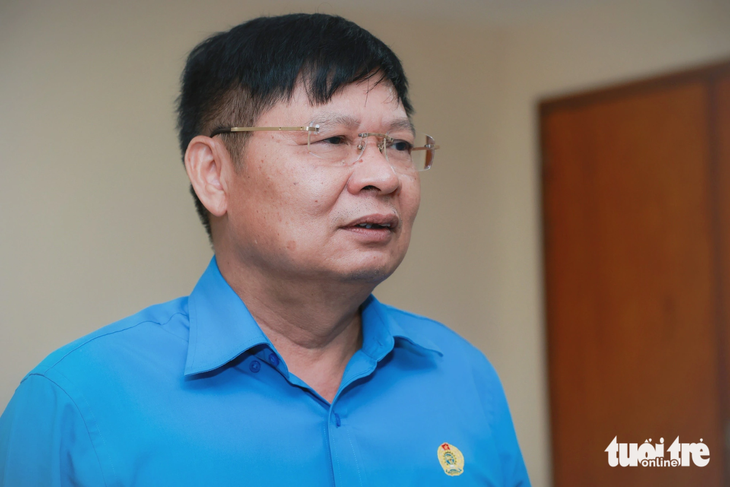 Ông Phan Văn Anh, phó chủ tịch Tổng liên đoàn Lao động Việt Nam - Ảnh: DANH KHANG