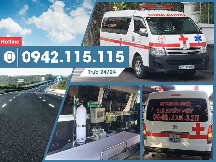 Xe vận chuyển cấp cứu của Công ty Xuyên Việt bị người nhà bệnh nhi phản ánh &quot;chặt chém&quot; - Nguồn ảnh: Trang Facebook công ty