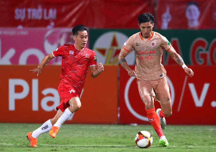 Vừa lên V-League 2023, Công an Hà Nội đứng trước cơ hội vô địch V-League trong mùa đầu tiên - Ảnh: MINH ĐỨC