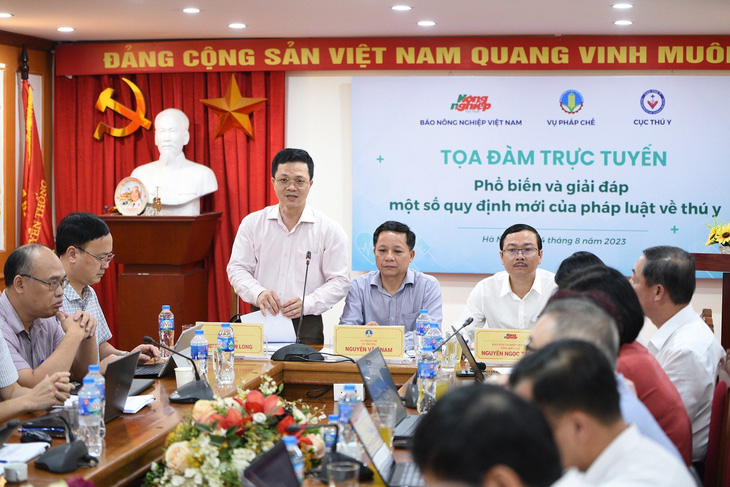 Cục trưởng Cục Thú y Nguyễn Văn Long khẳng định để được xuất khẩu thịt vào Việt Nam phải chuẩn bị ít nhất 5 năm - Ảnh: C.TUỆ