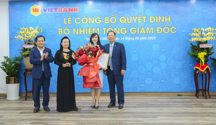 Bà Trần Tuấn Anh được bổ nhiệm làm tổng giám đốc Vietbank - Ảnh: V.B