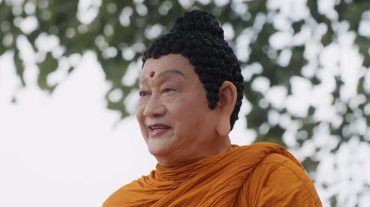 Khán giả không nhận ra nghệ sĩ Tiến Đạt với hóa trang thành Phật Tổ - Ảnh cắt từ trailer phim