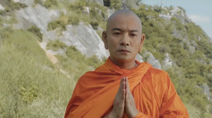 Nghệ sĩ Việt Bắc vào vai Mục Kiền Liên - Ảnh cắt từ trailer phim