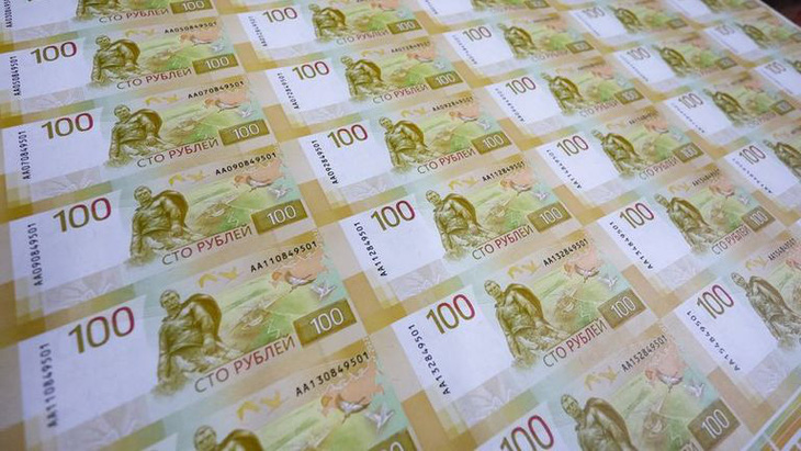 Đồng rúp Nga xuống mức thấp nhất so với USD trong 17 tháng qua - Ảnh: MARKET SCREENER