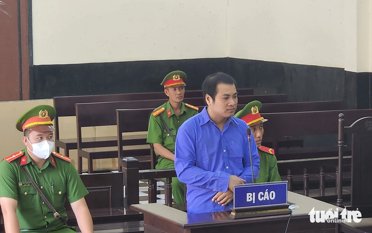 Nguyễn Văn Sang tại phiên tòa xét xử sơ thẩm - Ảnh: HOÀI THƯƠNG