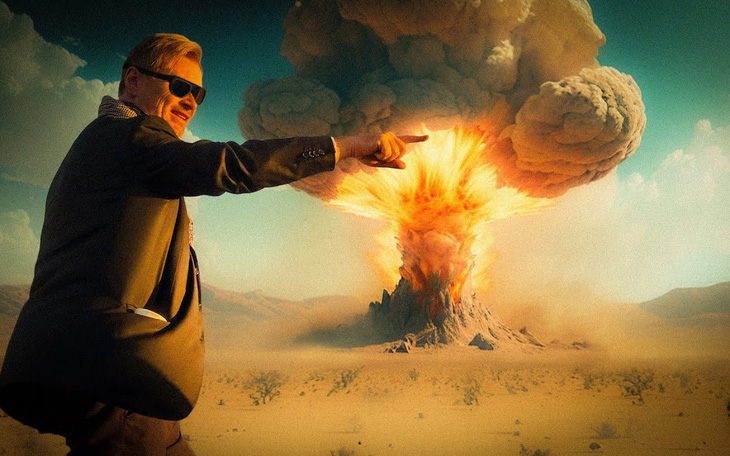 Khám phá cảnh nổ bom nguyên tử không CGI trong phim 