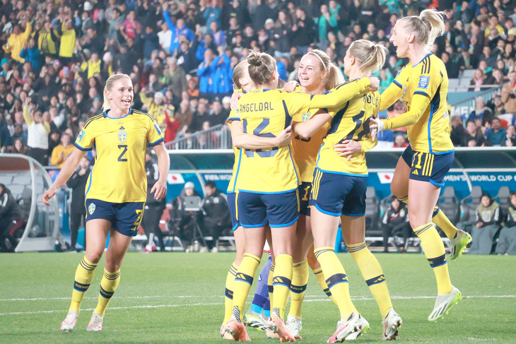 Các nữ tuyển thủ Thuỵ Điển sẽ lại có niền vui chiến thắng sau trận bán kết? - Ảnh: TR.N