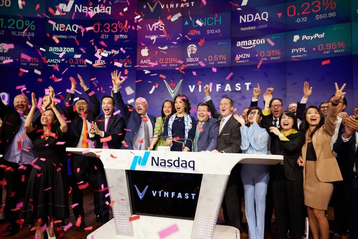 VinFast trở thành công ty niêm yết đại chúng tại Mỹ, cạnh tranh cùng các công ty lớn trên toàn cầu - Ảnh: VIC