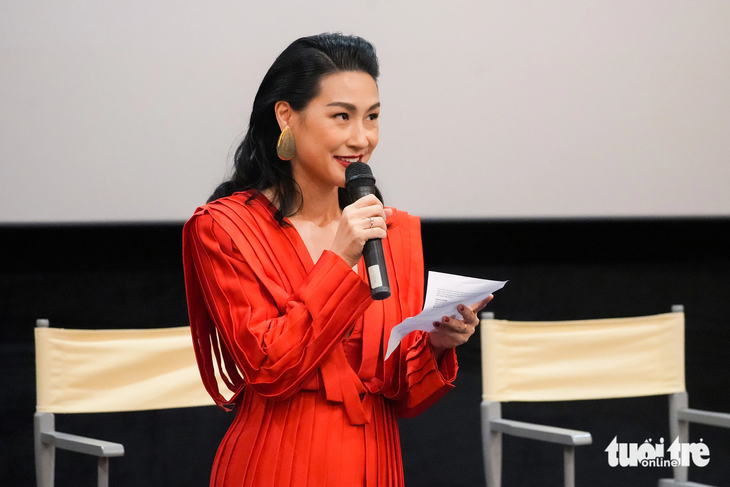 Diễn viên, đạo diễn Kathy Uyên nhiều năm là huấn luyện viên diễn xuất cho nhiều diễn viên điện ảnh Việt Nam - Ảnh: HỮU HẠNH