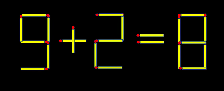 Thử tài IQ: Di chuyển một que diêm để 1+1=8 thành phép tính đúng - Ảnh 4.