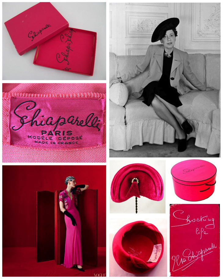 Bộ sưu tập màu hồng &quot;sốc&quot; của nhà thiế kế thời trang người Ý Elsa Schiaparenlli năm 1931.