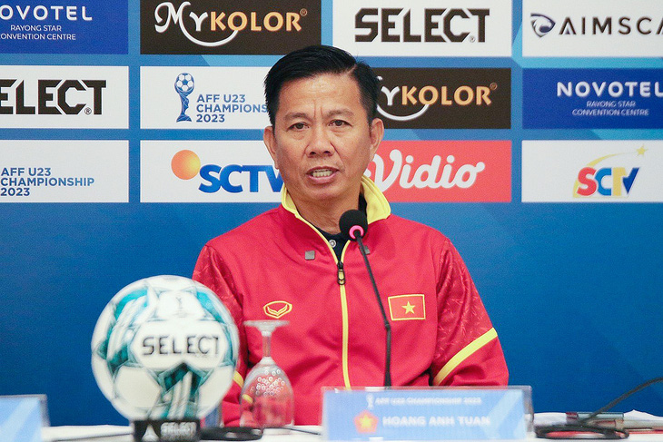 HLV Hoàng Anh Tuấn quyết tâm cùng U23 Việt Nam đi tới trận đấu cuối cùng tại Giải U23 Đông Nam Á 2023 - Ảnh: VFF