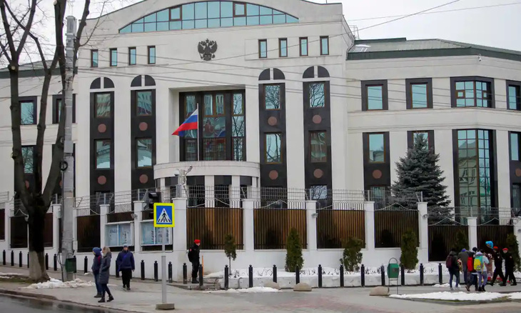 Đại sứ quán Nga tại Moldova - Ảnh: REUTERS