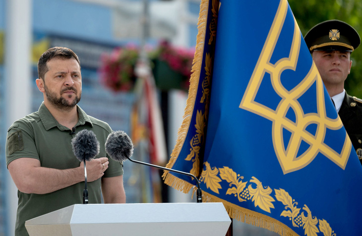 Tổng thống Ukraine Volodymyr Zelensky - Ảnh: AFP