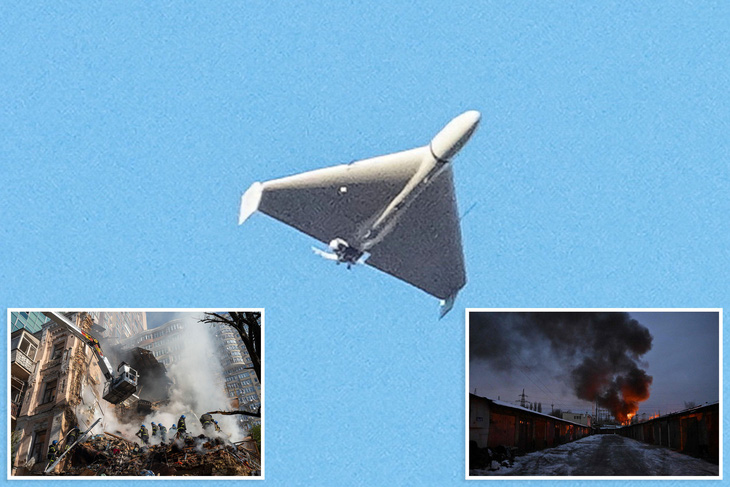 UAV cảm tử Nga sử dụng có nguồn gốc từ Iran - Ảnh chụp màn hình NYPost