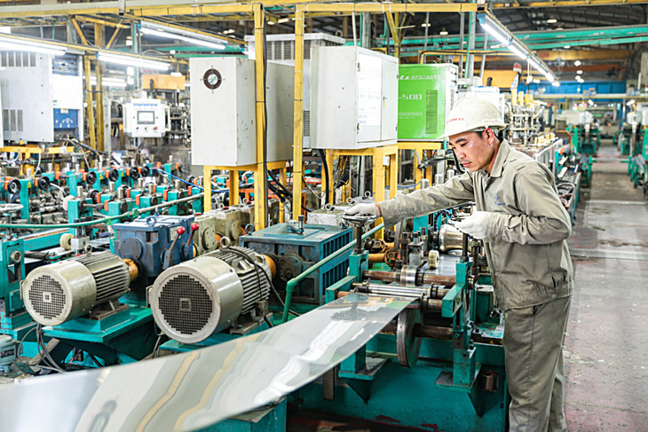 Nhiều doanh nghiệp sản xuất trong nước gặp khó khăn do vướng quy chuẩn đối với thép không gỉ - Ảnh: N.KH.