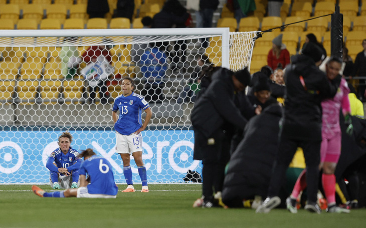 Nỗi buồn thua trận của tuyển Ý tại World Cup nữ 2023 - Ảnh: REUTERS
