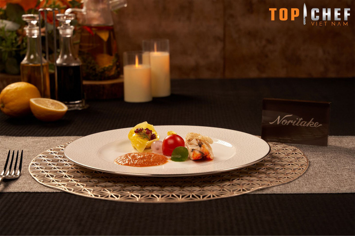 Top Chef tập 8: Tôm quý Việt ‘đọ dáng’ trên sứ cao cấp của Noritake - Ảnh 4.