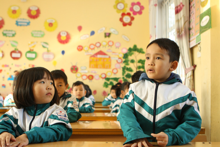 Học sinh tiểu học ở Bắc Giang được học chương trình giáo dục phổ thông 2018 - Ảnh: VĨNH HÀ
