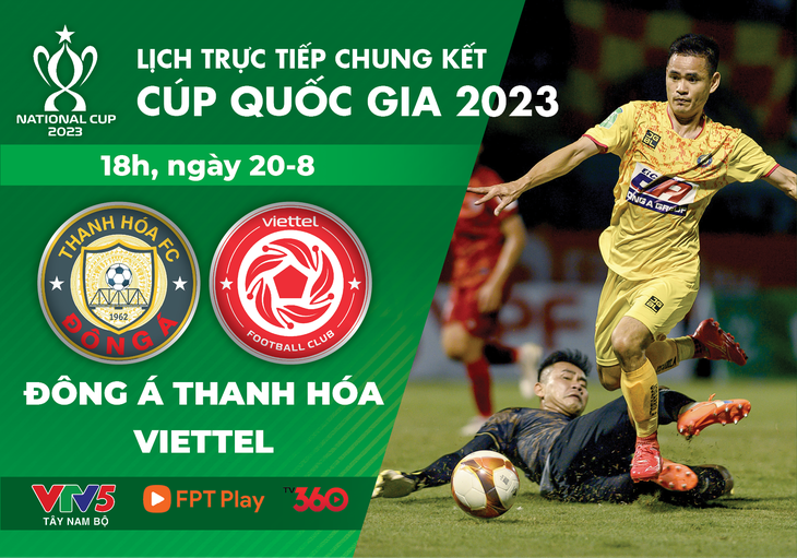 Lịch trực tiếp chung kết Cúp quốc gia 2023 - Đồ họa: AN BÌNH