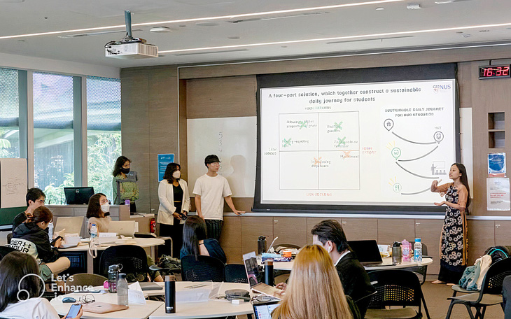 Sinh viên Việt đem ý tưởng đại học xanh đến Singapore