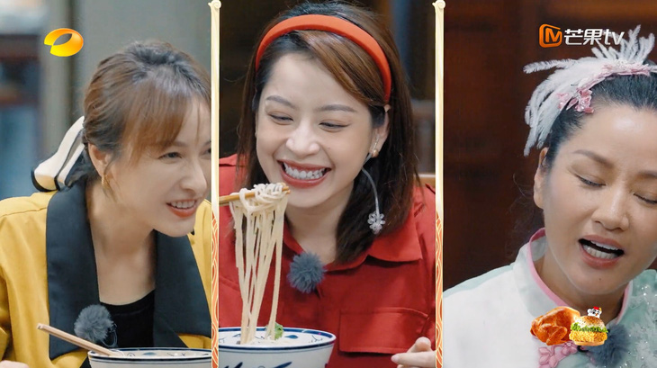 Chi Pu, Ella và Ngô Hân khiến fan “cười ngất” vì màn ăn mì độc lạ