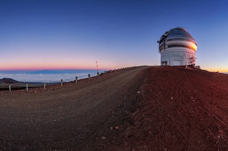 Kính viễn vọng Gemini North tại Đài thiên văn Gemini ở Hawaii đã ngừng hoạt động sau khi một “sự cố mạng” được báo cáo - Ảnh: NOIRLAB