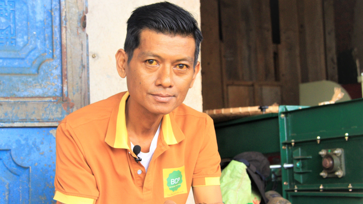 After his illness, Vo Doan Thanh Tu is still involved in the coffee business, but in a different way - Photo: Cong Trieu