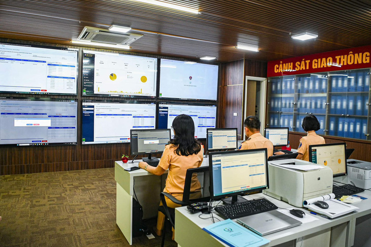 Number Plate Auction Supervision Center of the Traffic Police Department - Photo: HONG QUANG