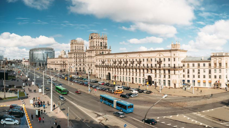 Thủ đô Minsk của Belarus - Ảnh: RT/GETTY IMAGES