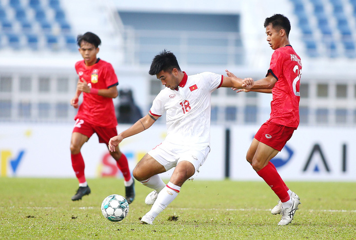 U23 Việt Nam chỉ cần 1 điểm trước U23 Philippines là giành quyền đi tiếp - Ảnh: HOÀNG TÙNG