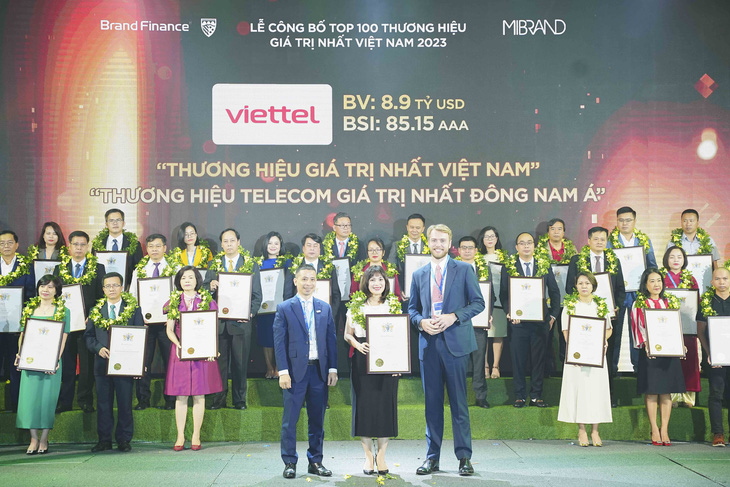 Viettel tiếp tục là thương hiệu giá trị nhất Việt Nam 8 năm liên tiếp