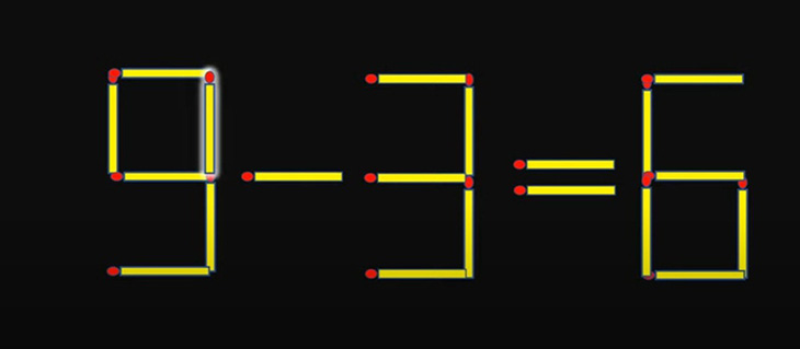 Thử tài IQ: Di chuyển một que diêm để 9-7=3 thành phép tính đúng - Ảnh 1.