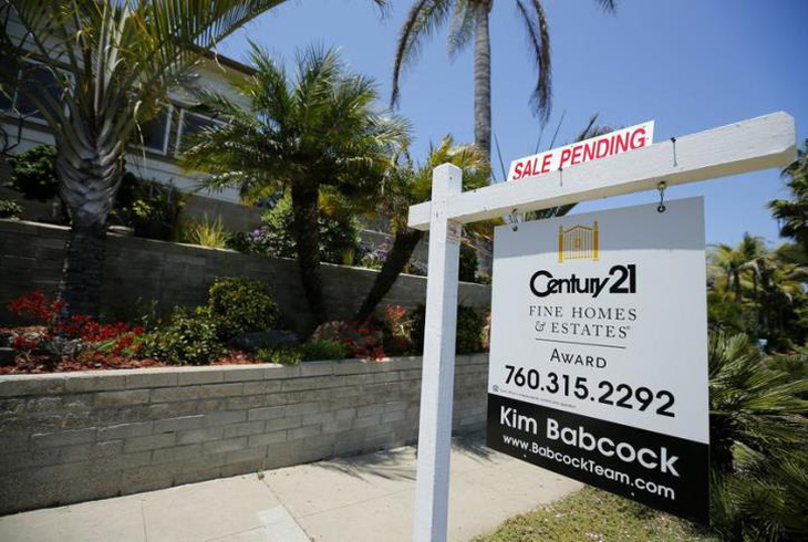 Doanh số bán nhà đã qua sở hữu tại Mỹ đã giảm xuống mức thấp nhất trong vòng 6 tháng qua - Ảnh: REUTERS