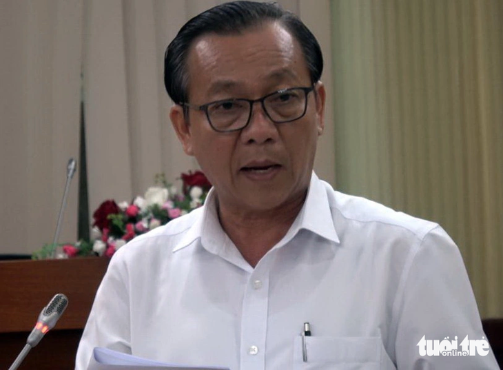 Ông Trần Văn Cường khi còn đương chức giám đốc Sở NN&PTNT tỉnh Bà Rịa - Vũng Tàu - Ảnh: ĐÔNG HÀ