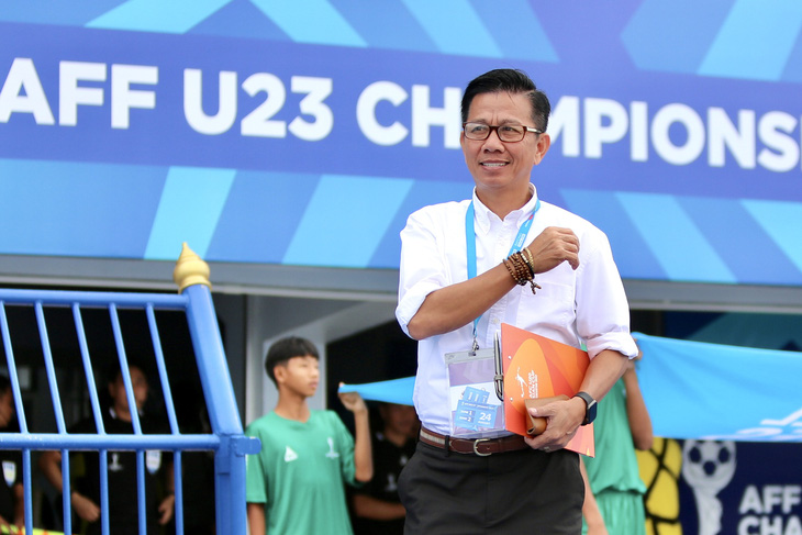 HLV Hoàng Anh Tuấn hạnh phúc vì cách U23 Việt Nam giành quyền vào chung kết Giải U23 Đông Nam Á 2023 - Ảnh: H.TÙNG