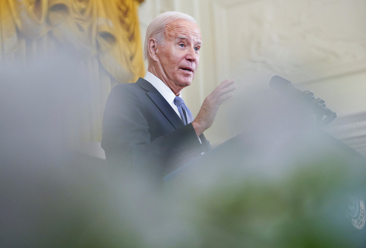 Tổng thống Mỹ Joe Biden nói ông không ngạc nhiên về cái chết của ông trùm Wagner Yevgeny Prigozhin - Ảnh: REUTERS