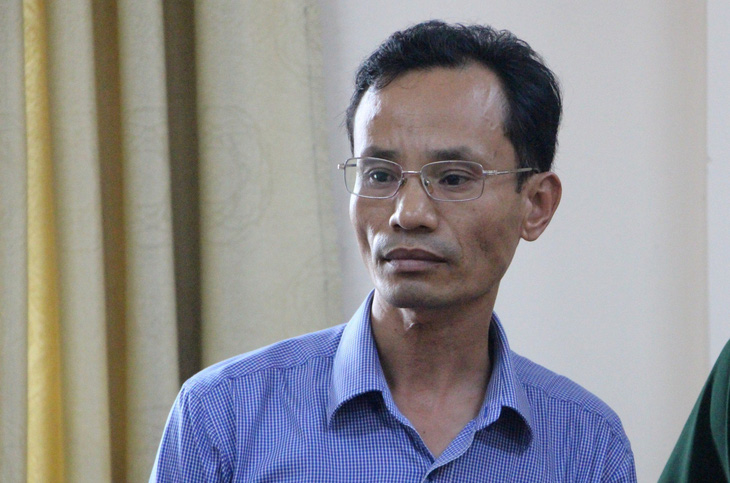 ông Chung - cán bộ công an bị bắt vì làm sai lệch hồ sơ - Ảnh: LÊ TÂM