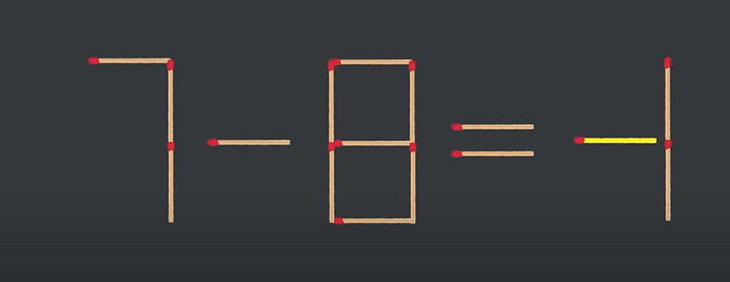 Thử tài IQ: Di chuyển một que diêm để 7+2=3-4 thành phép tính đúng - Ảnh 1.