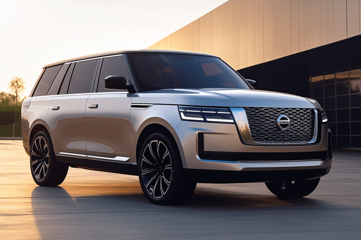 Nissan Armada mới được phía đại lý hé lộ "nhìn như Range Rover" - Ảnh: CarBuzz