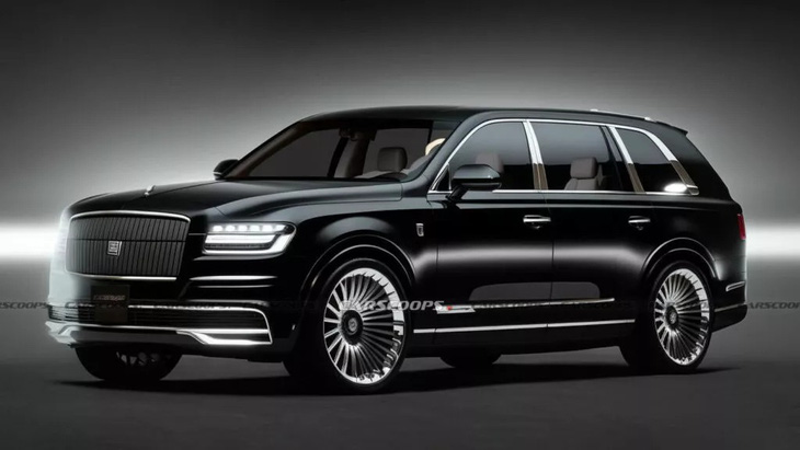 Toyota Century SUV's overall design predicted - Photo: CarsScoops