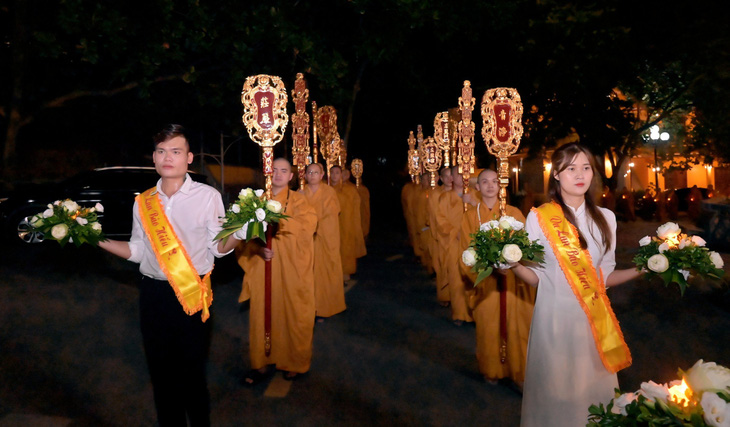 Lễ Vu lan được tổ chức hằng năm ở Học viện Phật giáo Việt Nam tại Hà Nội - Ảnh: BTC